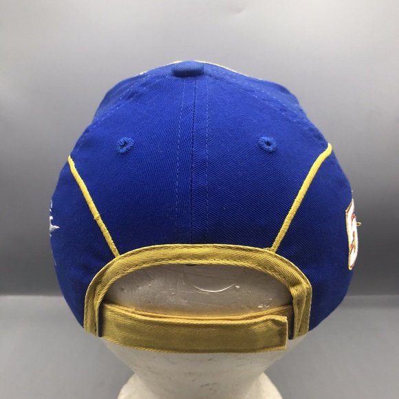 Nascar Napa Racing Team Hat Michael Waltrip Toyota Cap Blue Yellow #55 VGC - Picture 3 of 6